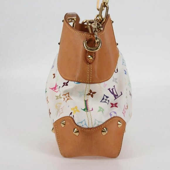 LOUIS VUITTON Monogram Multicolor Judy MM Bag 2Way White M40255 LV Auth 127584V - Picture 5 of 15